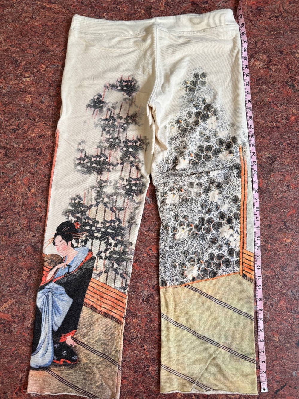 Paparazzi By Biz Asian Themed 100% Cotton Sweatpants XL - Picture 4 of 9